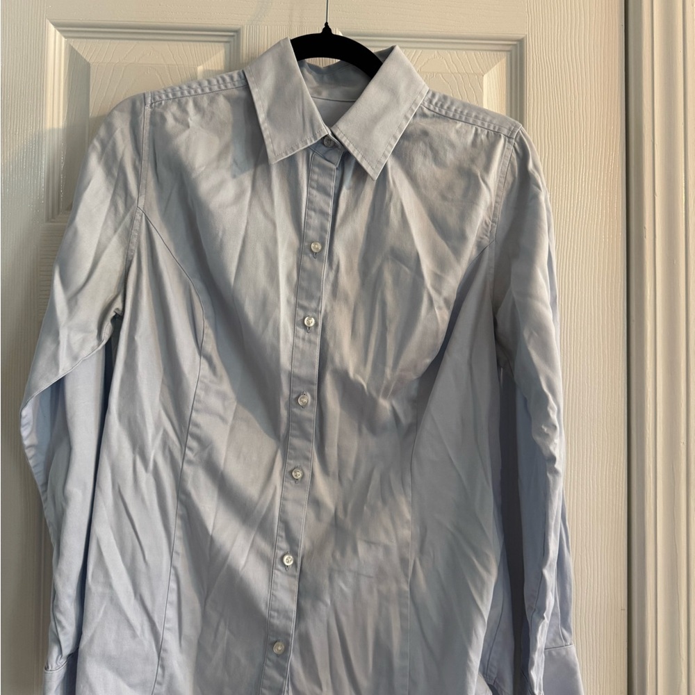 Classic Men's Light Blue Button-Up Shirt